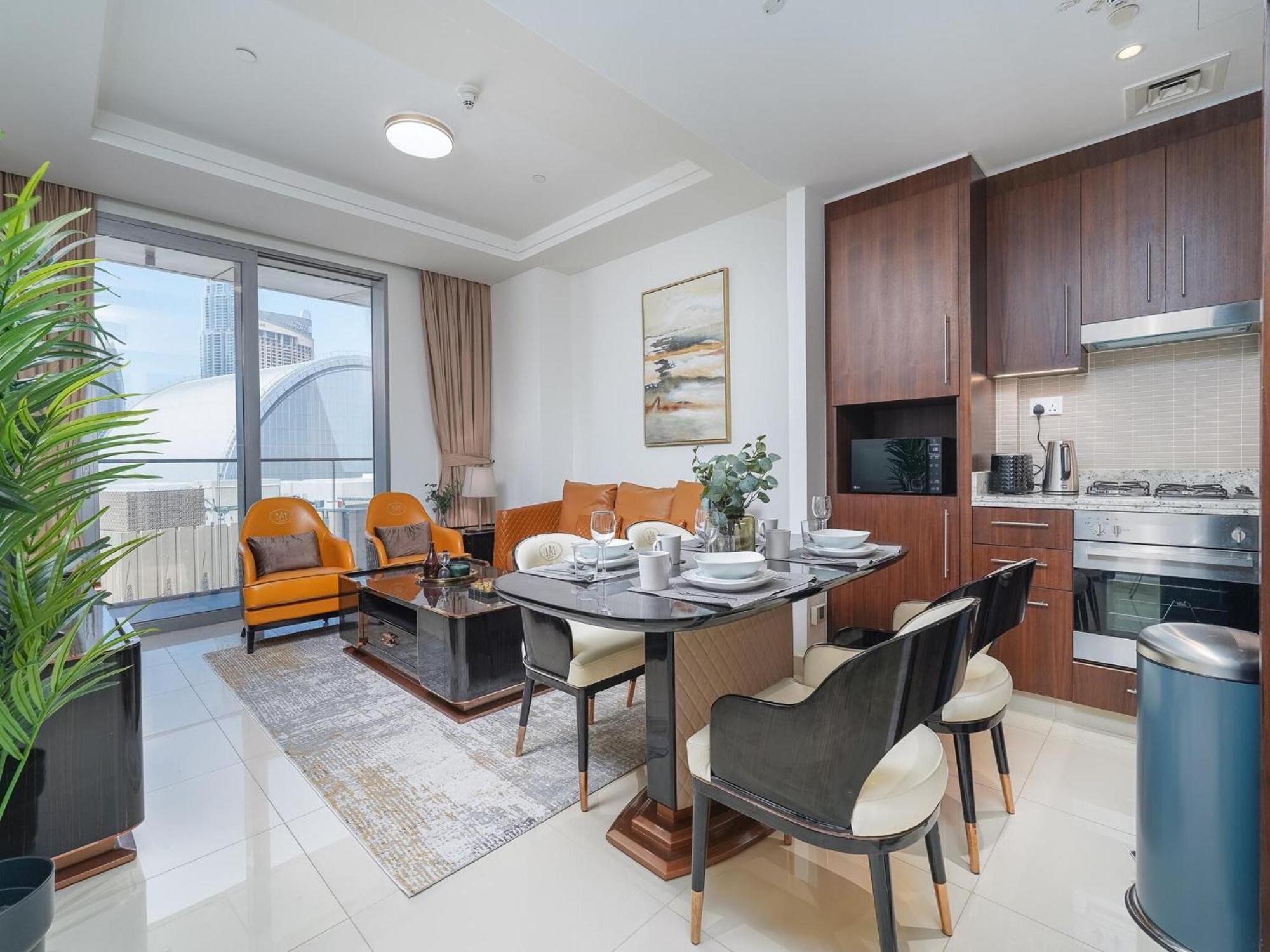 Luxurious Stylish Apartments Across Dubai Mall Burj Khalifa City Views المظهر الخارجي الصورة