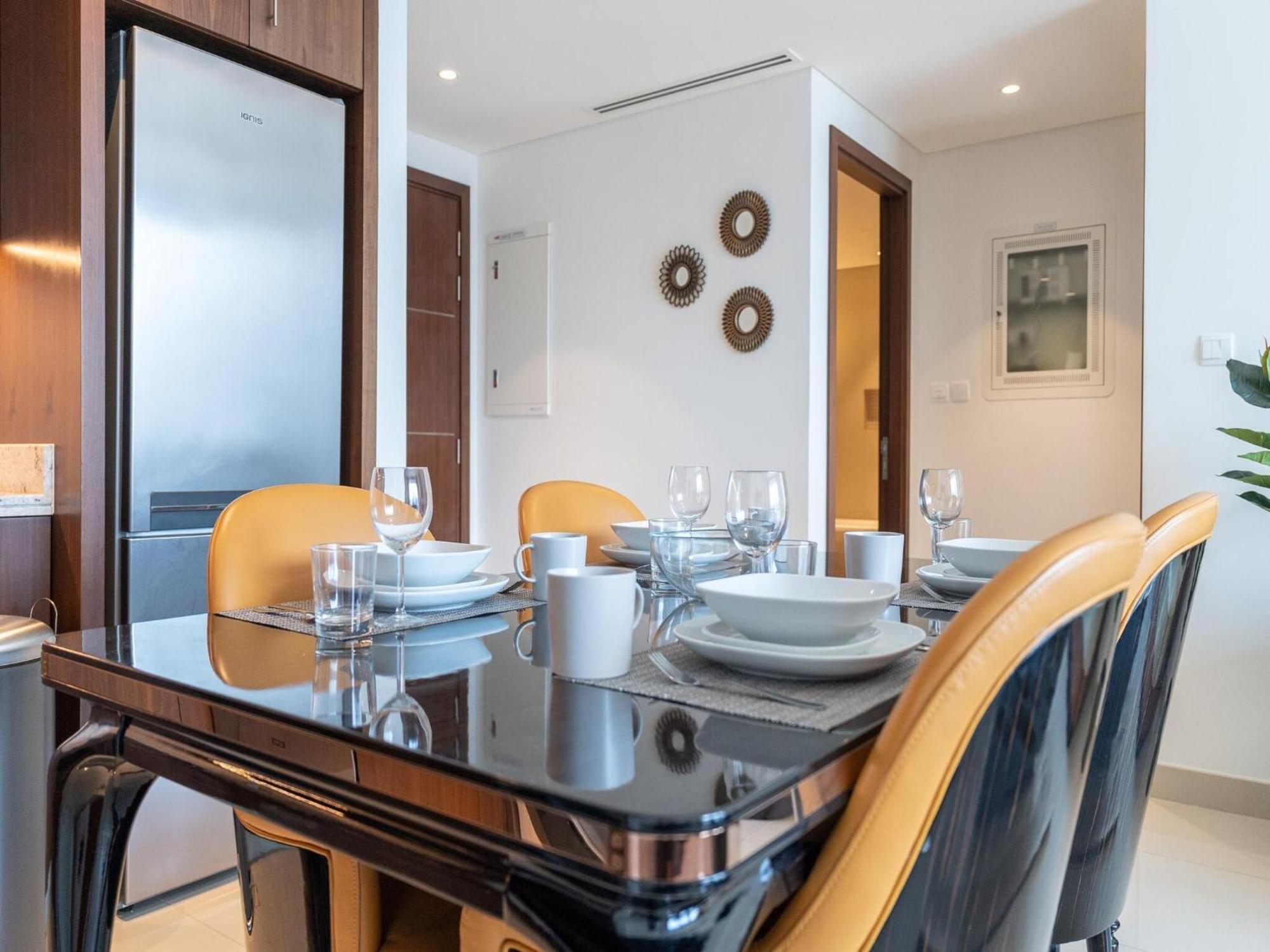 Luxurious Stylish Apartments Across Dubai Mall Burj Khalifa City Views المظهر الخارجي الصورة